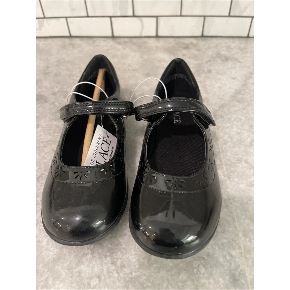 Childrens Place Shoes Girls Size 1 Black Patent Leather Mary Janes New with Tags